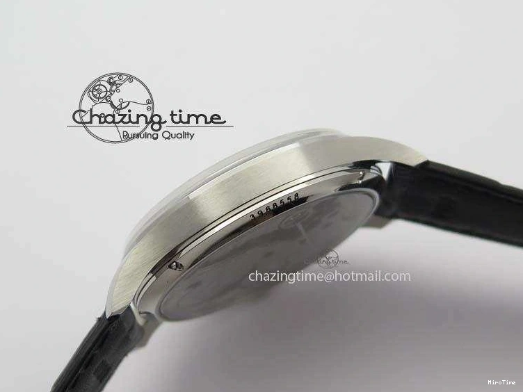 MIROTIME 0513 Portuguese IW544404 SS Gray Dial On Black Leather Strap A Practical 7259
